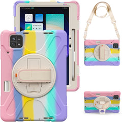 Funda híbrida de silicona para tableta con a...