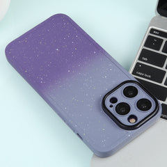 Funda de teléfono de silicona estrellada deg...