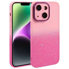 Funda de teléfono de silicona estrellada deg...