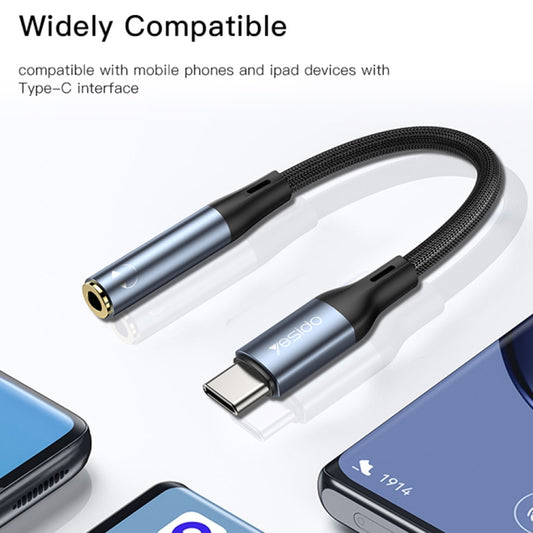 Yesido YAU38 Tipo-C a adaptador de audio hem...