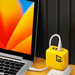 Cargador WK WP-U141 67W USB+Doble USB-C / Ty...