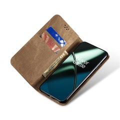 Estuche para teléfono de cuero con textura d...