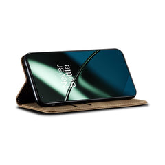 Estuche para teléfono de cuero con textura d...