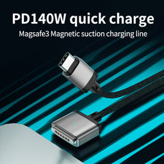 Cable de carga magnético de 140 W tipo C a M...