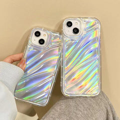 Estuche para teléfono TPU con ondas de lente...