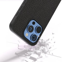Funda para teléfono con textura de litchi de...