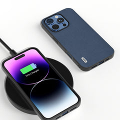 Funda para teléfono con textura Litchi de cu...