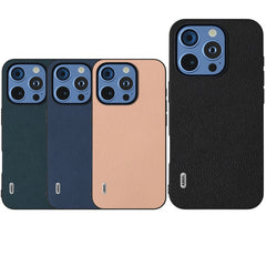 Funda para teléfono con textura Litchi de cu...