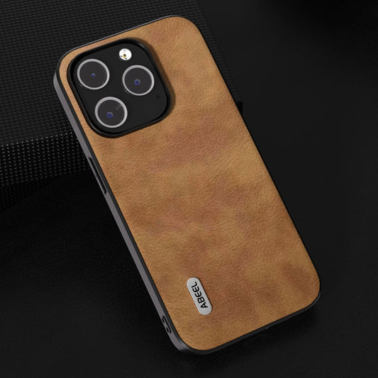 ABEEL Retro Litchi Texture PU Funda para tel...