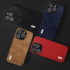 ABEEL Retro Litchi Texture PU Funda para tel...