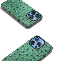 Funda para teléfono con textura de avestruz ...
