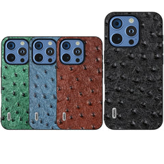 Funda para teléfono con textura de avestruz ...