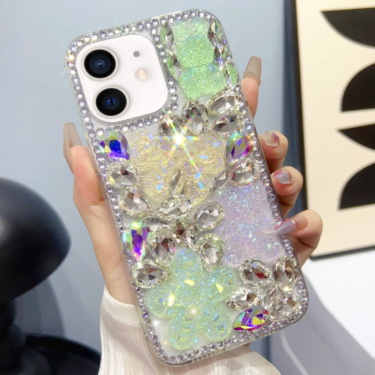 Estuche para teléfono TPU con diamantes y nu...