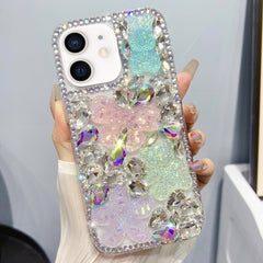 Estuche para teléfono TPU con diamantes y nu...