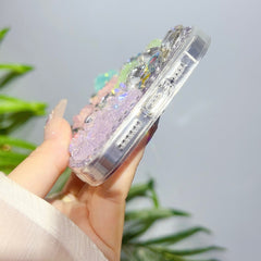 Estuche para teléfono TPU con diamantes y nu...