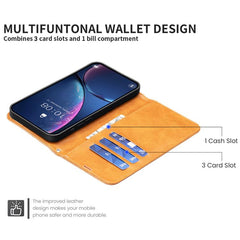Estuche para teléfono de cuero con tapa de c...