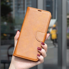 Estuche para teléfono de cuero con tapa de c...