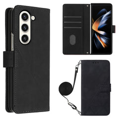 Estuche para teléfono de cuero con tapa en r...