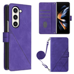 Estuche para teléfono de cuero con tapa en r...