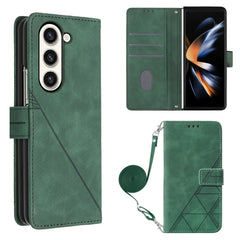 Estuche para teléfono de cuero con tapa en r...