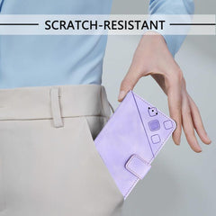 Estuche para teléfono de cuero en relieve co...