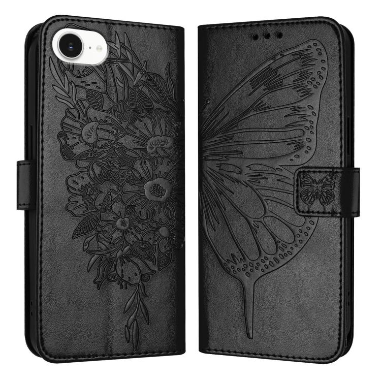Estuche para teléfono de cuero con mariposa ...