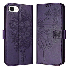 Estuche para teléfono de cuero con mariposa ...