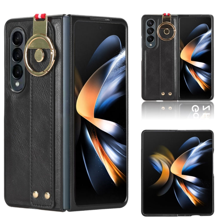 Funda trasera de cuero con muñequera        ...