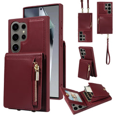 Crossbody Cordón Cremallera Cartera Funda de...