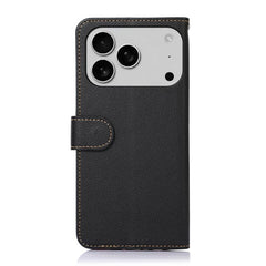 KHAZNEH Estuche para teléfono RFID de cuero ...