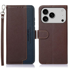 KHAZNEH Estuche para teléfono RFID de cuero ...