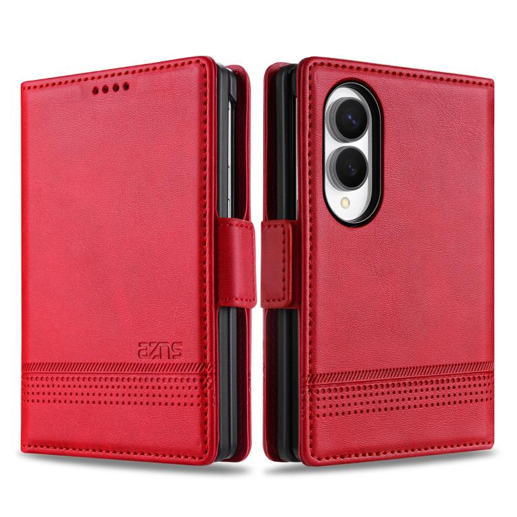 AZNS Funda de cuero con tapa magnética con t...
