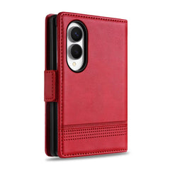 AZNS Funda de cuero con tapa magnética con t...