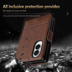 AZNS Funda de cuero con tapa magnética con t...