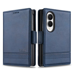 AZNS Funda de cuero con tapa magnética con t...