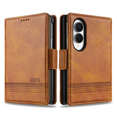 AZNS Funda de cuero con tapa magnética con t...