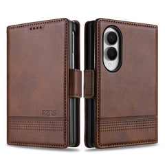 AZNS Funda de cuero con tapa magnética con t...