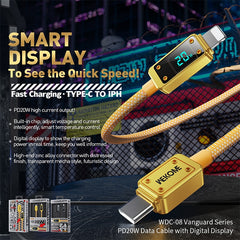 WK WDC-08 PD 20W USB-C/Type-C a cable de dat...