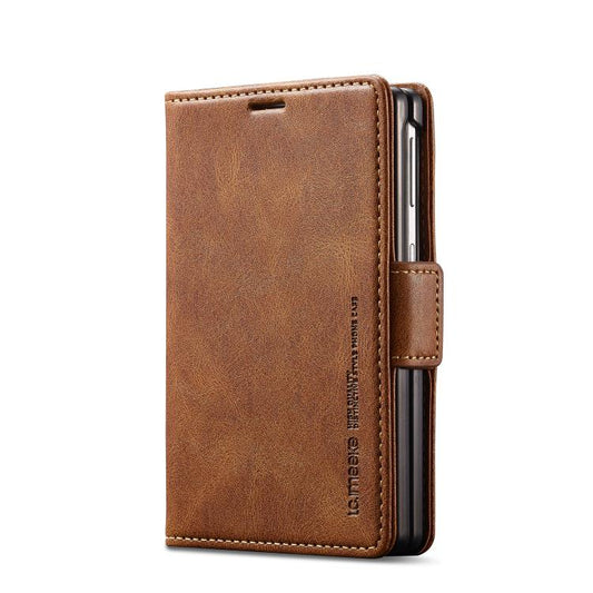 LC.IMEEKE RFID Funda de cuero antirrobo para...