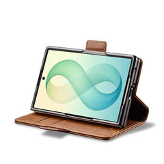 LC.IMEEKE RFID Funda de cuero antirrobo para...