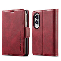 LC.IMEEKE RFID Funda de cuero antirrobo para...