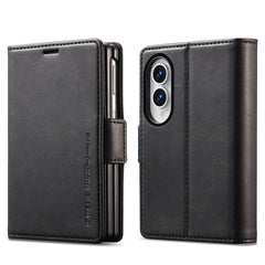 LC.IMEEKE RFID Funda de cuero antirrobo para...