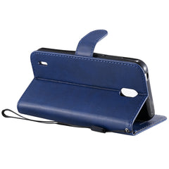 Estuche de cuero protector con tapa horizont...