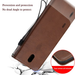 Estuche de cuero protector con tapa horizont...