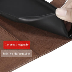 Estuche de cuero protector con tapa horizont...