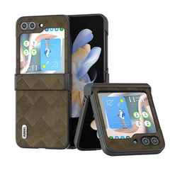 Estuche para teléfono ABEEL Weave Plaid PU  ...
