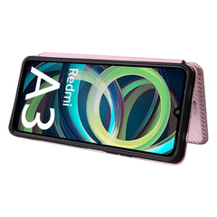 Funda de cuero con textura de fibra de carbo...