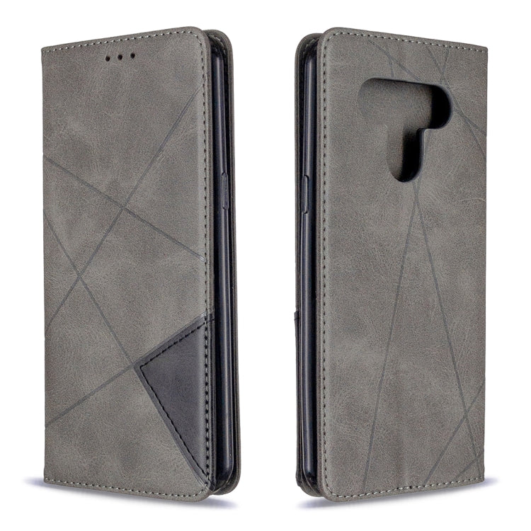 Estuche de cuero magnético con tapa horizont...