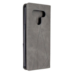 Estuche de cuero magnético con tapa horizont...