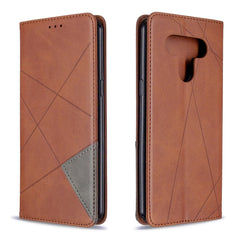 Estuche de cuero magnético con tapa horizont...